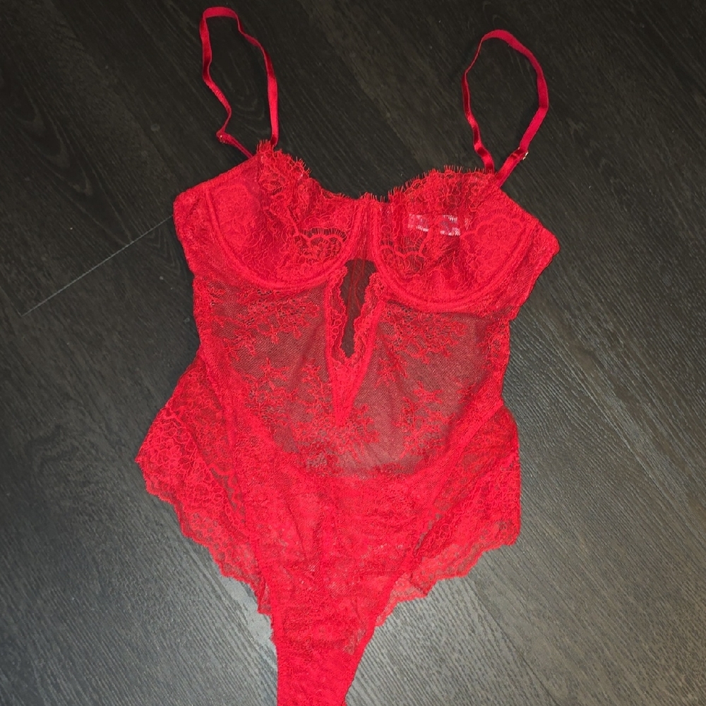Victoria's Secret Red Lace Lingerie